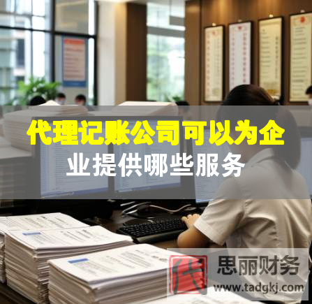 代理記賬公司可以為企業(yè)提供哪些服務